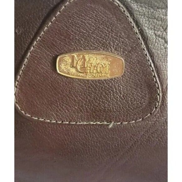 Max Chaoul Couture Purse Vintage Leather Brown Shoulder Handbag Velvet Lining - Picture 7 of 16